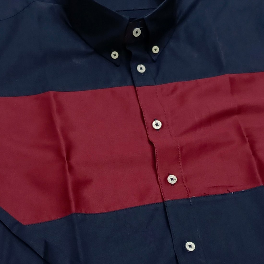Navy Blue with Red Patch