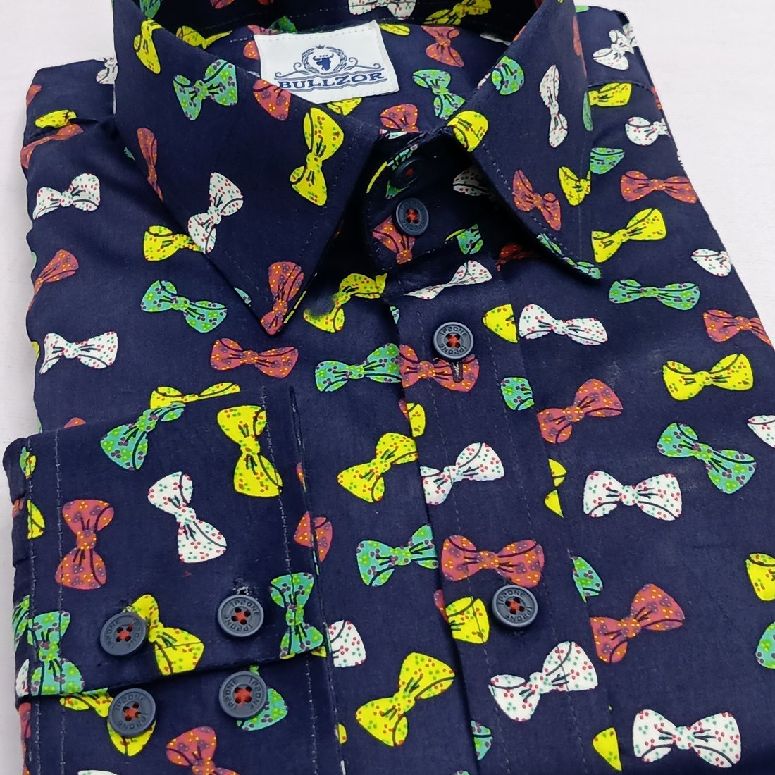 Red & Blue Bow design shirt