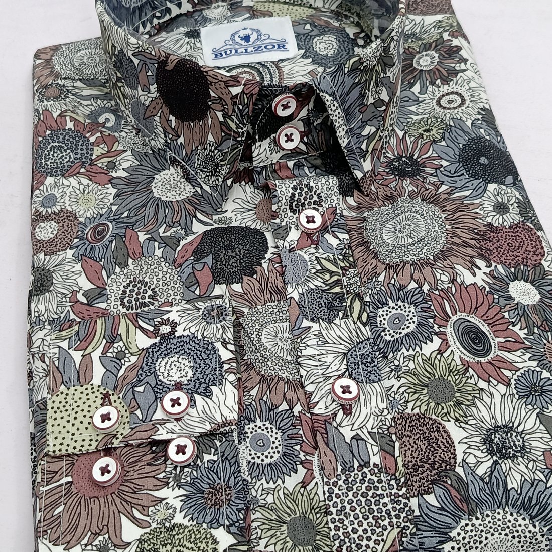 Brown flower shirts