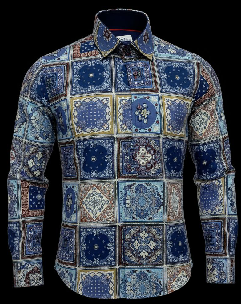 Navy Blue Floral image 1