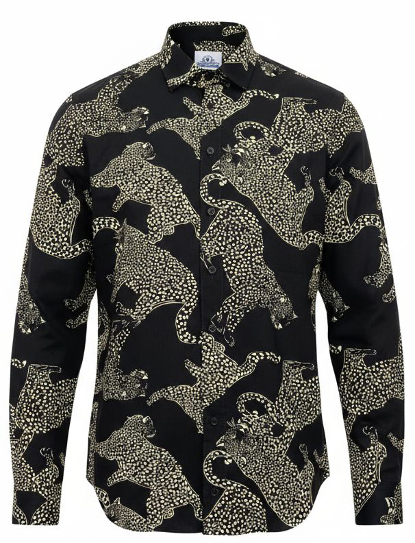 Black Tiger Print shirt image 1