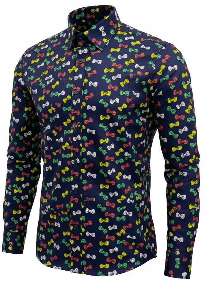 Red & Blue Bow design shirt image 1