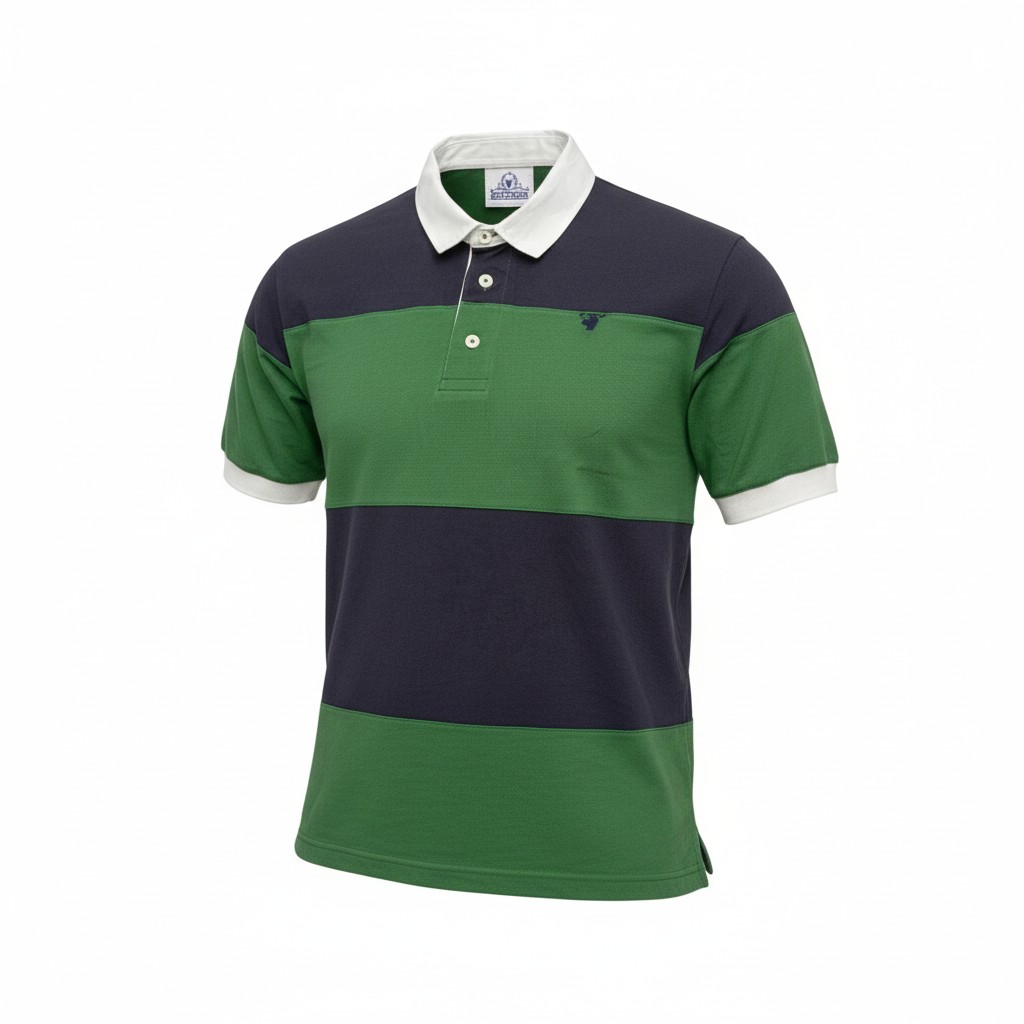 Green & Blue Bold Stripes image 1