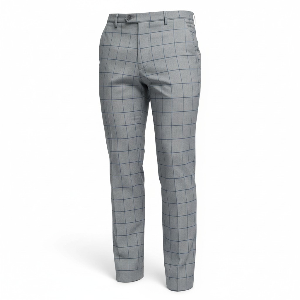 Ash Windowpane Trouser image 1